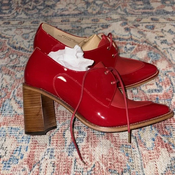 The Office of Angela Scott Miss Cleo Pointed Toe Loafer Pump SZ 39.5 NIB - Picture 6 of 10